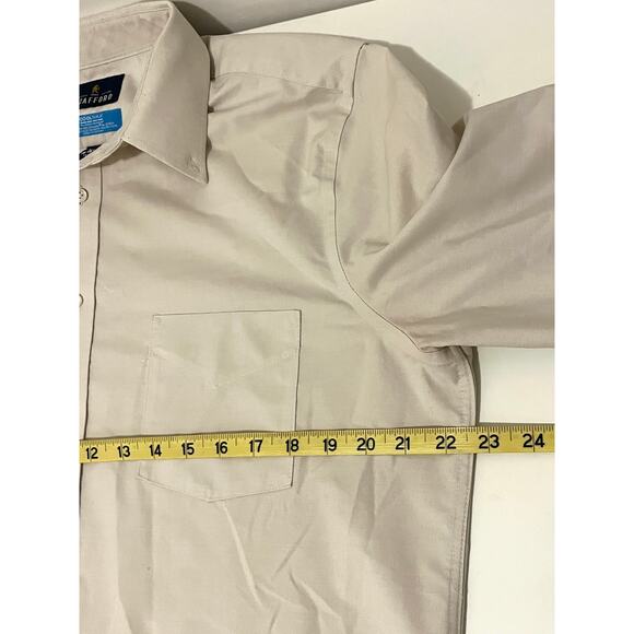 Stafford Slim Fit Oxford Shirt in Off White - Picture 4 of 6